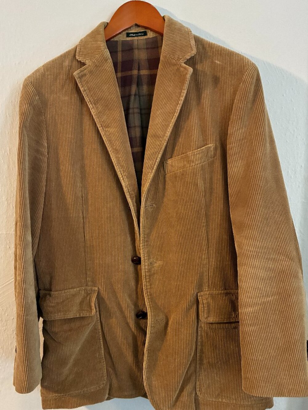 Vintage Men's J. Crew Corduroy Sport Coat - Size Small